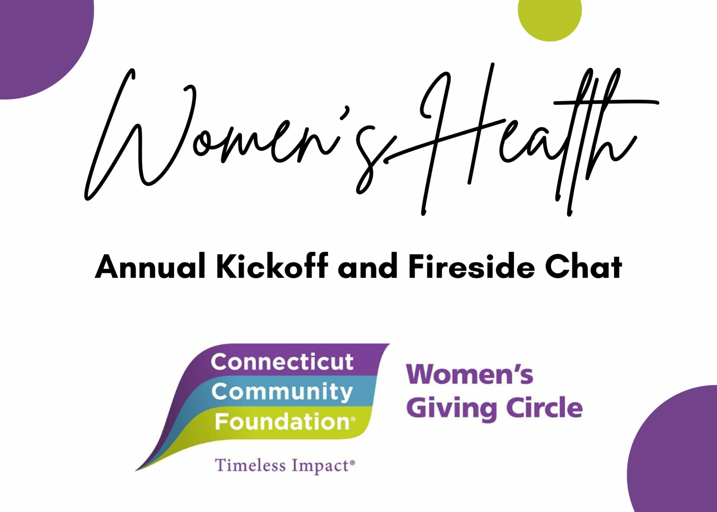 Womens Giving Circle Kick Off 2022 Connecticut Community Foundation