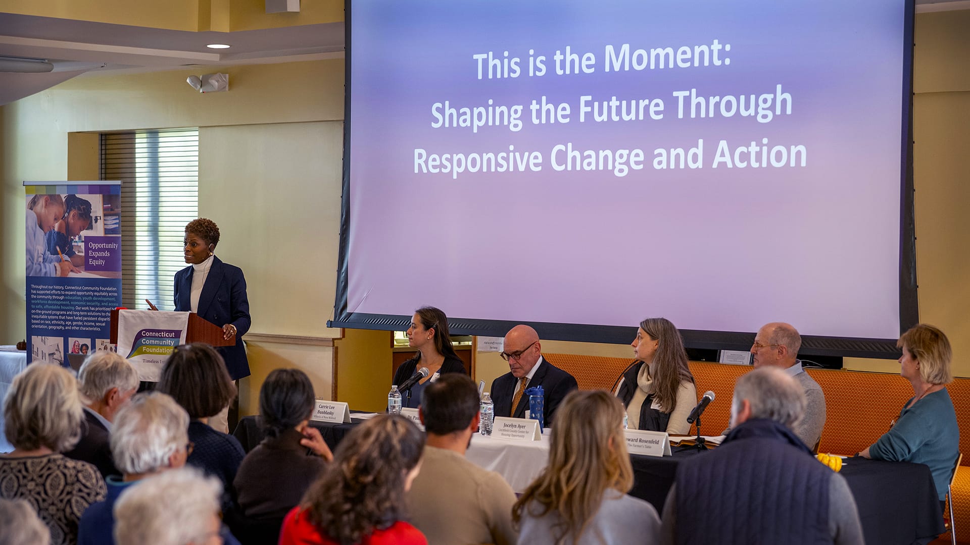 Panelists at Community Forum